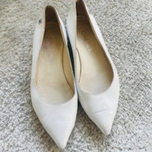 Chanel White Flats